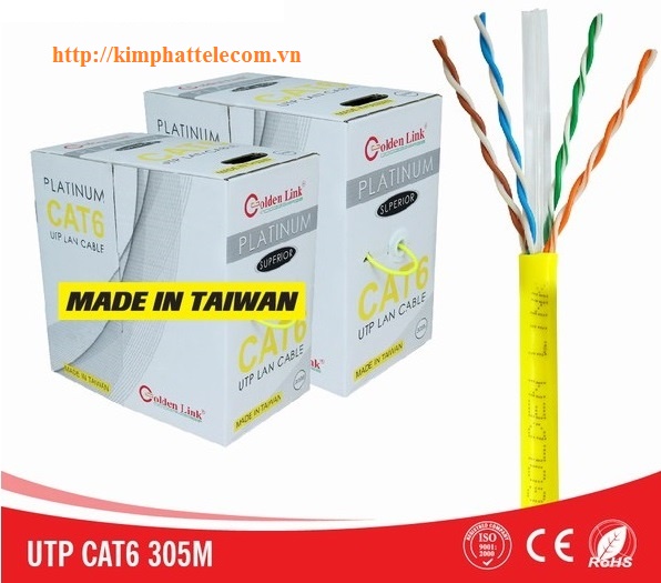 Cáp mạng Golden Link PLATINUM CAT.6 UTP